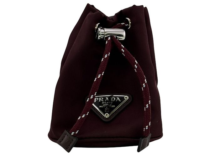 Porte-clés Prada Re-Nylon Marron