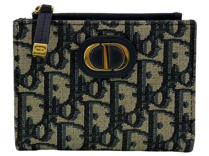 Christian Dior Dior Montaigne 30 Bi-fold Wallet, Navy