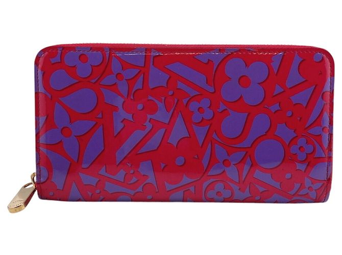 Louis Vuitton Monogram Vernis Red Long Wallet