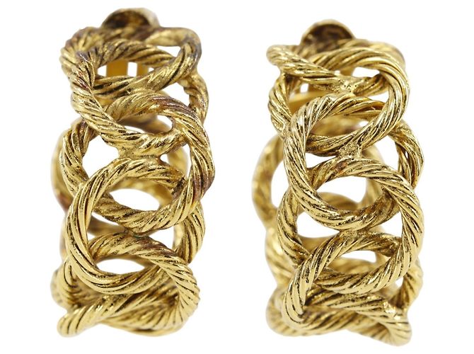 Orecchini a clip Chanel Vintage Rope Chain