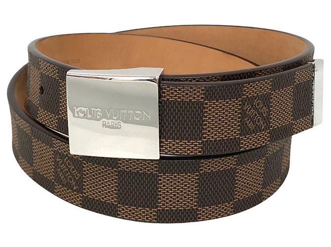 Louis Vuitton Damier Carrée Belt Damier ebene