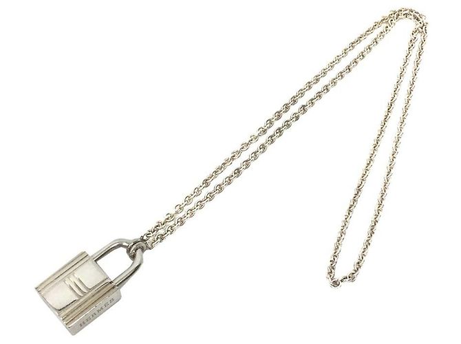 Hermès Collar de cadena Hermes Kelly Cadena Plata