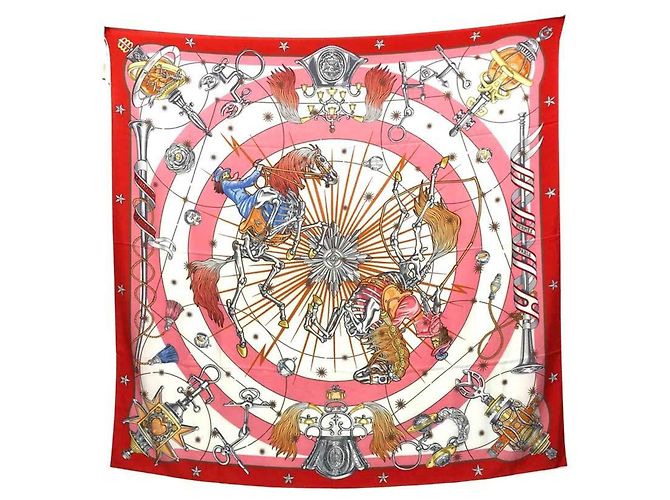 Hermès Echarpe Hermes Carre Geant 140 Chorus Stellarum Laranja