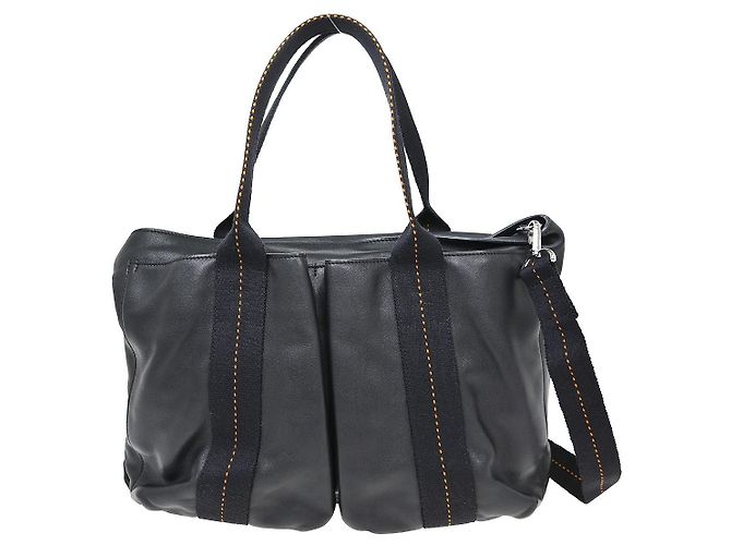 Hermès Hermes Horizontal Caravan Leather MM Noir