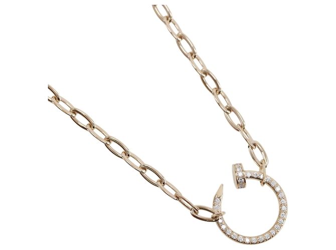 Collar Juste un Clou Pave en oro rosa de 18K de Cartier