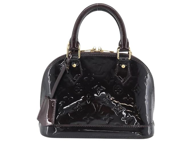 Louis Vuitton Alma Patent Leather BB Castaño
