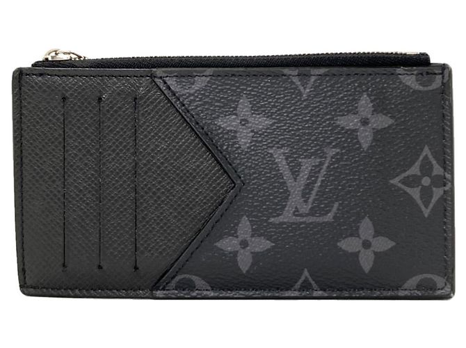 Louis Vuitton Monogram Eclipse Coin Case Black