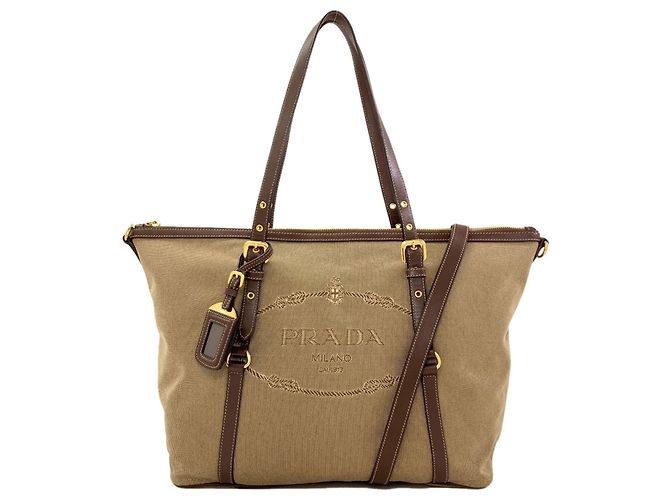 Borsa Tote 2-Way Prada 1BG253 Marrone