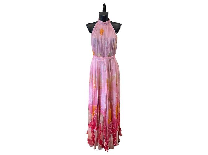 Ralph & Russo Abito in seta multicolore rosa Ralph&Russo