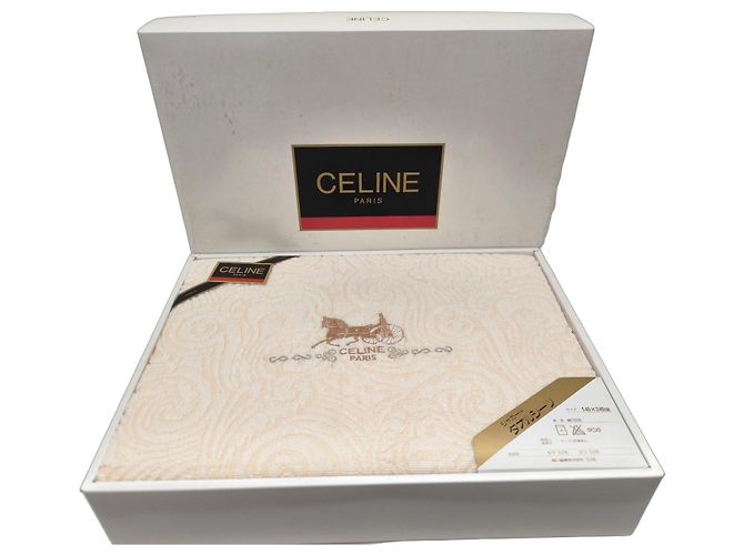Céline Beige Cotton Bed Sheet 