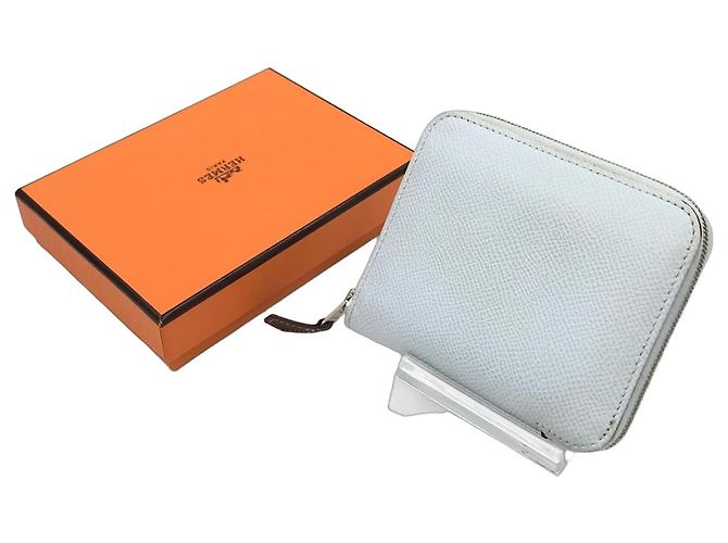 Hermès Hermes Azap Zip Around Silk'in Epsom Long Blu