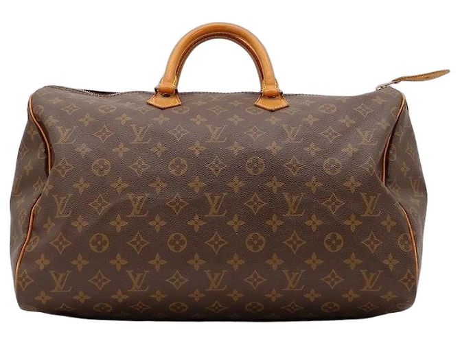 Borsa Louis Vuitton Speedy 35 Monogram Canvas Marrone