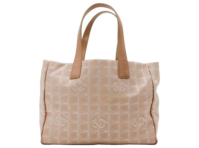 Chanel Cambon Ligne Bolso Tote Beige