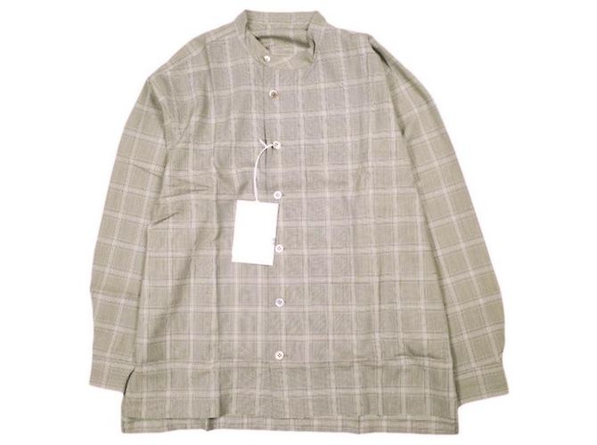Autre Marque Camicia un/unbient con collo alto in lana Marrone