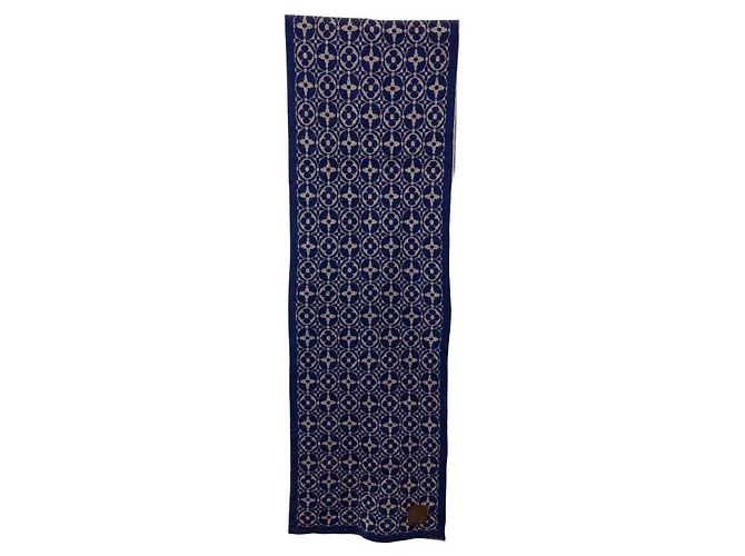 Sciarpa Monogram Louis Vuitton Blu 