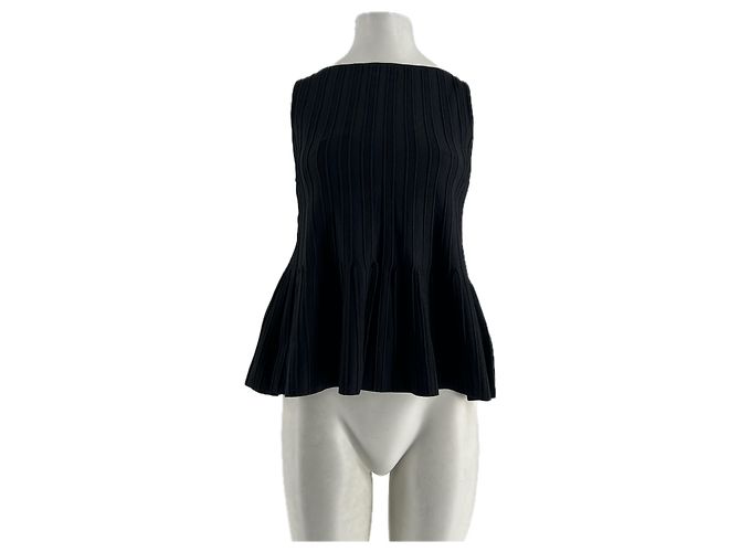 & Other Stories Schwarzes Viscose Top S