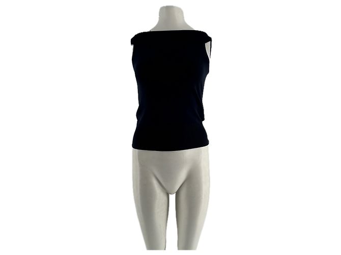 Autre Marque Top de seda azul marino LILYSILK Talla S
