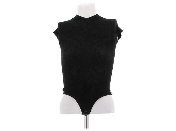Body in lana nero Khaite