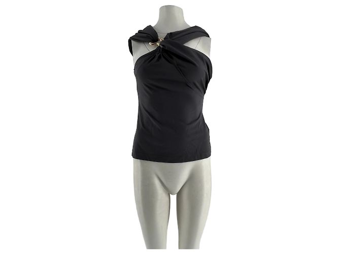 & Other Stories Top de viscose marrom S