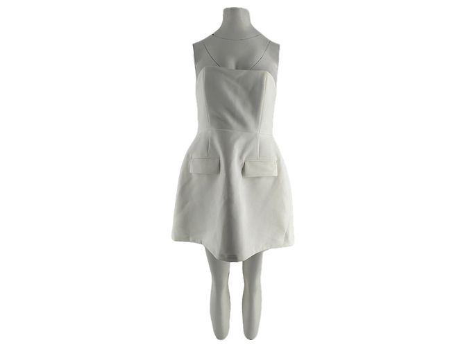 Autre Marque ODDMUSE Trägerloses weißes Kleid