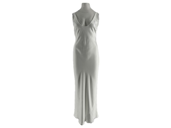 Vestido Akiya de cetim branco L'Agence