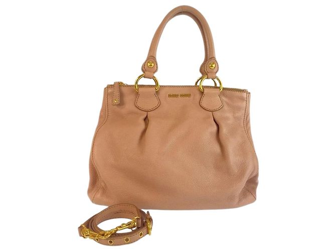 Miu Miu Borsa 2way in pelle Vitello rosa