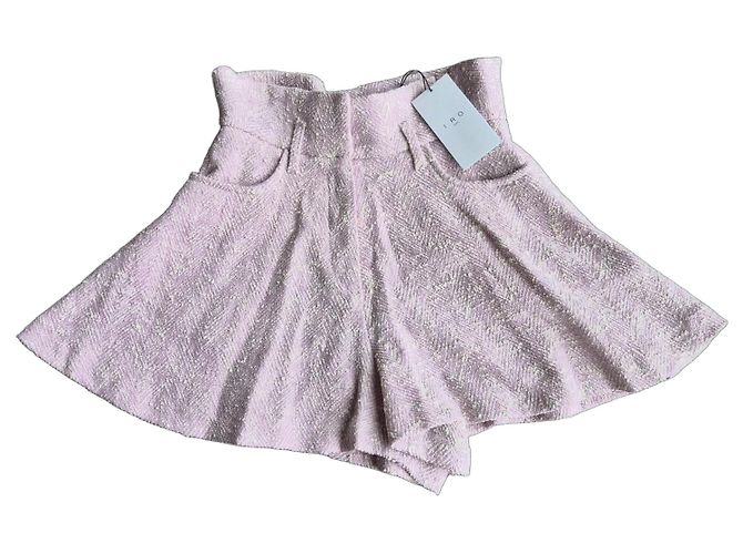 Shorts IRO Rosa Texturizados