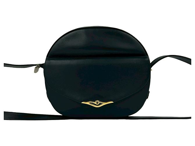Mini borsa a tracolla in pelle nera Cartier Nero