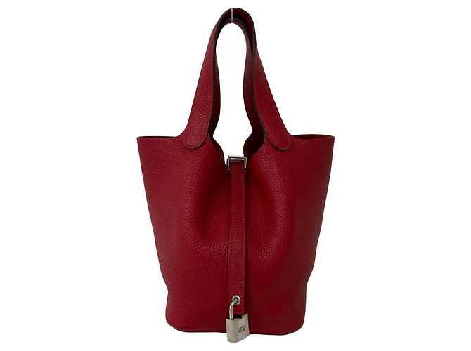 Hermès Borsa Hermes Picotin Lock PM Rosso 