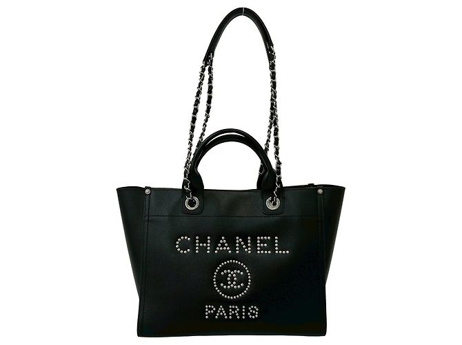Sac cabas Chanel Deauville Coco Mark Logo
