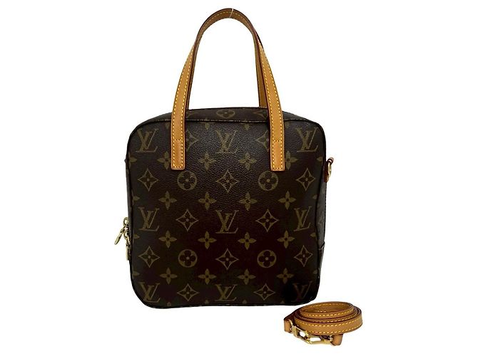 Bolsa Louis Vuitton Spontini em couro monogram Marrom