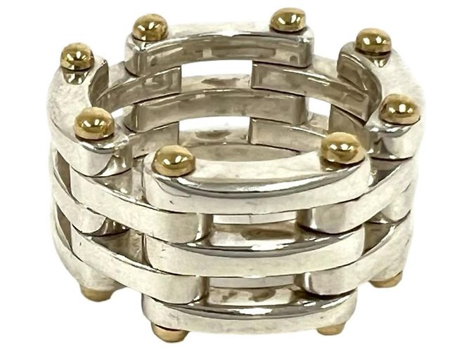 Anillo Tiffany Gate de Tiffany & Co. Plata Dorado