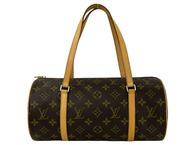 Bolsa Louis Vuitton Papillon 30 Monogram Pattern Leather Marrom