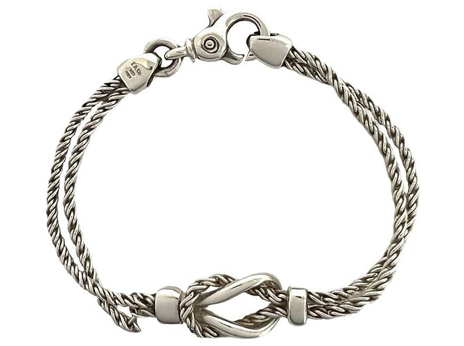 Tiffany & Co Bracciale Tiffany Double Rope Center Knot Argento
