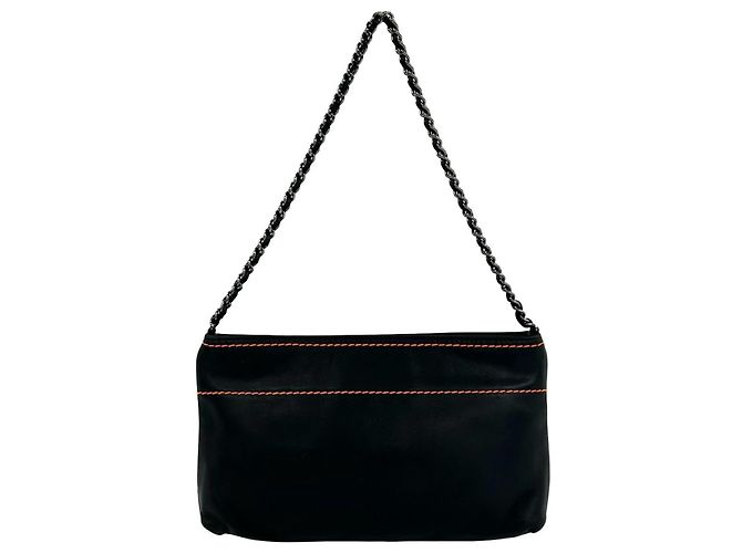 Borsa Chanel in pelle di agnello nera Nero