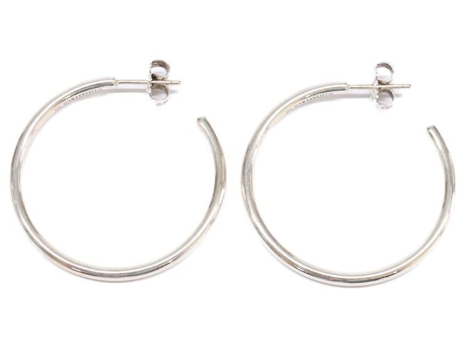 Tiffany & Co Orecchini a cerchio stretti Tiffany 925 Argento