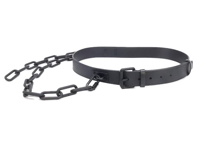 Louis Vuitton MP058 Signature Chain Belt Black