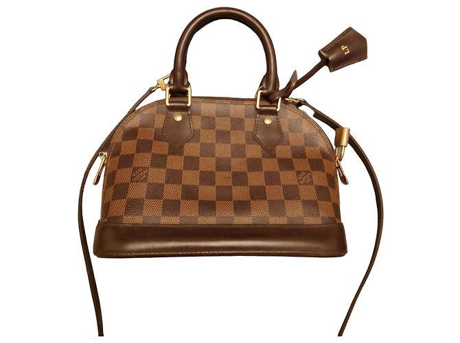 Louis Vuitton Alma PM Bolsa Damier Ebene Marrom