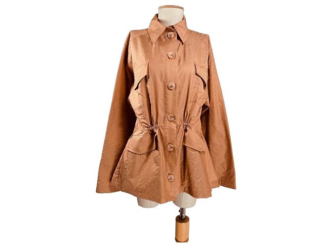 Essentiel Antwerp Texturierte Utility-Jacke - Karamellbraun