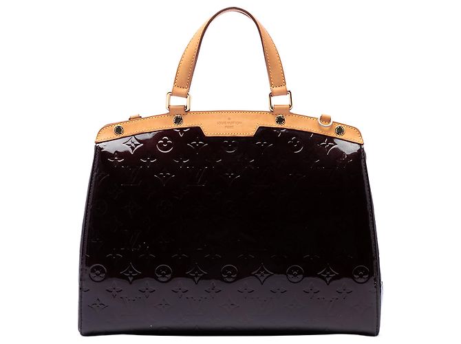 Louis Vuitton Purple Monogram Vernis Brea GM Lila