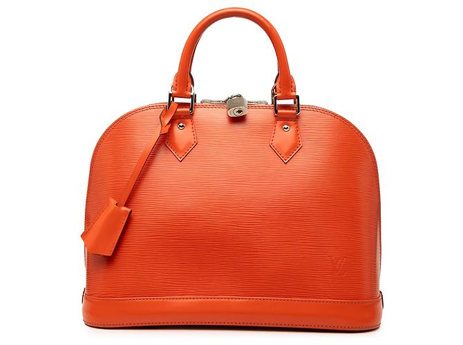 Louis Vuitton Orange Epi Alma PM Naranja