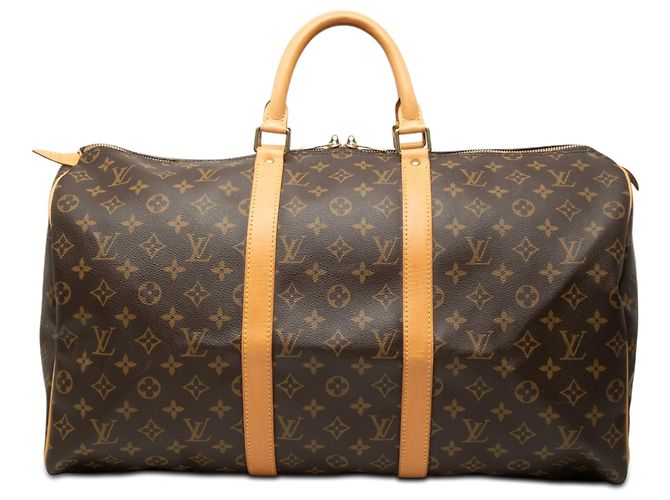 Louis Vuitton Marron Monogram Keepall 50