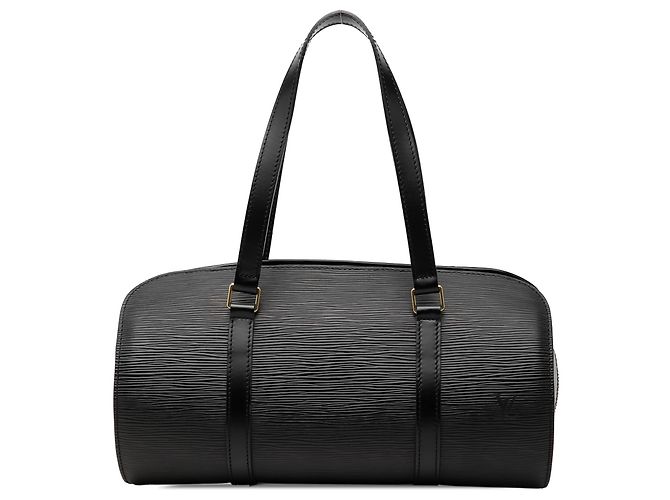 Louis Vuitton Black Epi Soufflot Negro