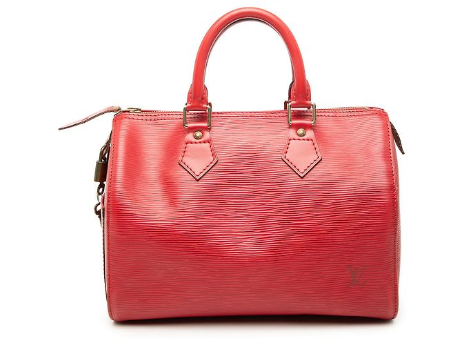 Louis Vuitton Speedy 30 en cuir Epi rouge