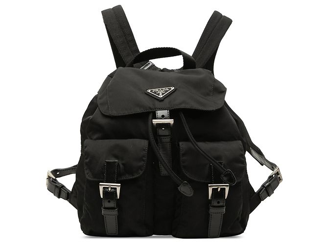 Prada Black Tessuto Backpack