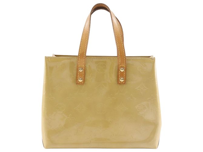 Louis Vuitton Yellow Monogram Vernis Reade PM Jaune