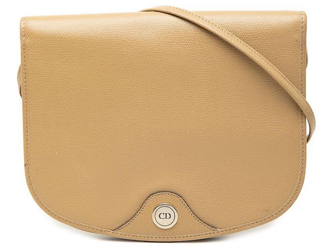 Borsa a tracolla Dior in pelle beige