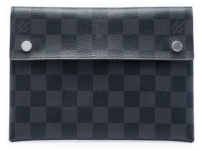 Louis Vuitton Pochette Alpha MM in Damier Graphite nero