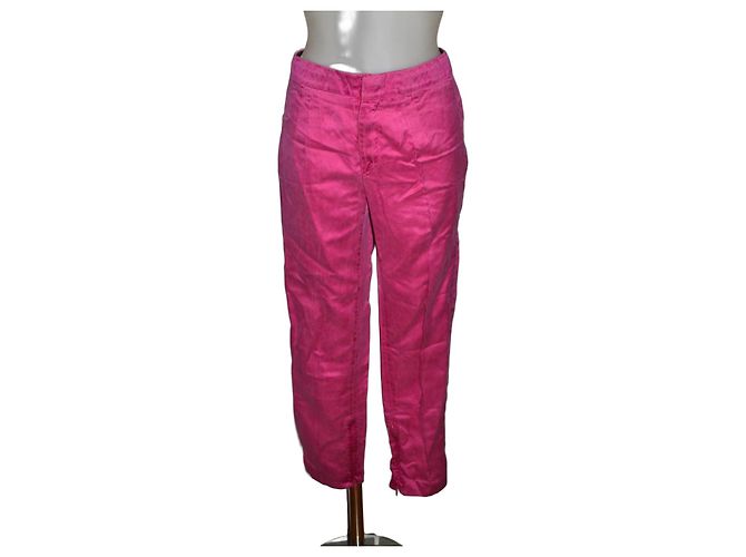 Gucci Seidenmischung Hose Rosa Pink