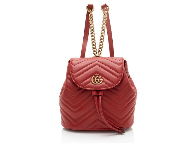 Gucci Matelasse Leather GG Marmont Mini Backpack